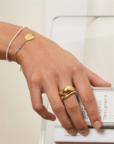 Enamel Copenhagen - Agnete Ring - Small - Guldfarvet